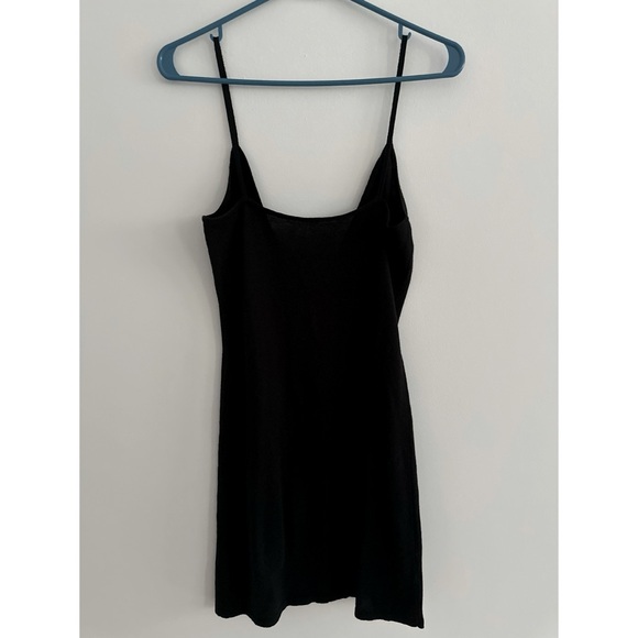 AQUA Crochet Lace Up Mini Dress Black | S - Picture 8 of 8